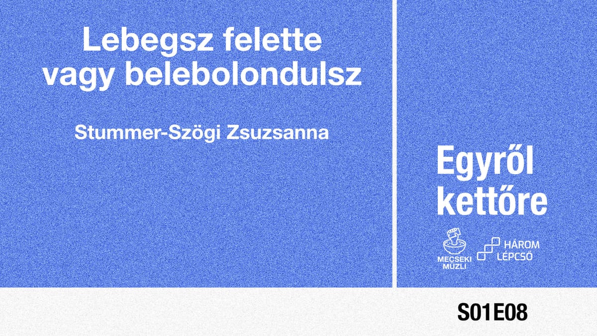 Lebegsz felette vagy belebolondulsz – Stummer-Szögi Zsuzsanna // Egyről kettőre podcast 08